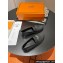Hermes Destin loafer in calfskin Black with iconic palladium-plated Kelly buckle