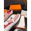 Hermes Destin loafer in calfskin White and fringed H canvas with Kelly buckle
