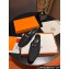 Hermes Oz mule in Denim Black with iconic Kelly buckle