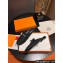 Hermes Oz mule in Denim Black with iconic Kelly buckle