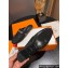 Hermes Oz mule in Denim Black with iconic Kelly buckle