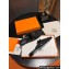 Hermes Oz mule in Denim Black with iconic Kelly buckle