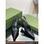 Gucci Heel 8.5cm leather slingback pumps 762378 Black 2024
