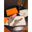 Hermes Oz mule in calfskin Beige/Pink with iconic Kelly buckle