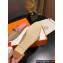 Hermes Oz mule in calfskin Beige/Pink with iconic Kelly buckle
