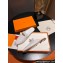 Hermes Oz mule in calfskin White with iconic Kelly buckle
