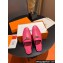Hermes Oz mule in calfskin Fuchsia with iconic Kelly buckle