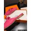 Hermes Oz mule in calfskin Fuchsia with iconic Kelly buckle