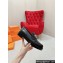 Hermes Hot loafer in calfskin Black with palladium-plated oversized Kelly buckle 2024