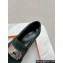 Hermes Hot loafer in suede goatskin vert foncé with palladium-plated oversized Kelly buckle 2024