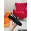 Hermes Hot loafer in glazed calfskin Black with palladium-plated oversized Kelly buckle 2024