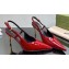 Gucci Heel 8.5cm Patent leather slingback pumps 762378 Red 2024