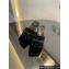 Gucci Heel 7cm GG velvet slide sandals with Patent leather bow detail 764182 Black 2024