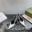 Gucci Heel 8.5cm Patent leather slingback pumps 762378 White 2024