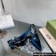 Gucci Heel 8.5cm GG velvet slingback pumps 762383 Blue 2024