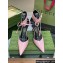 Gucci Heel 8.5cm patent leather Women's high heel pumps 717159 Pink 2024