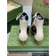 Gucci Heel 8.5cm leather Women's high heel pumps 717159 White/Brown 2024