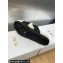 Dior D-Cross Slides in Black Lambskin and White Shearling 2024