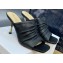 Dior Heel 7cm D-Fame Open-Toe Heeled Sandals in Calfskin Black 2024