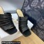 Dior Heel 7cm D-Fame Open-Toe Heeled Sandals in Calfskin Black 2024