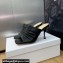 Dior Heel 7cm D-Fame Open-Toe Heeled Sandals in Calfskin Black 2024