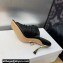 Dior Heel 7cm D-Fame Open-Toe Heeled Sandals in Calfskin Black 2024