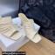 Dior Heel 7cm D-Fame Open-Toe Heeled Sandals in Calfskin White 2024