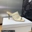 Dior Heel 7cm D-Fame Open-Toe Heeled Sandals in Calfskin White 2024
