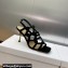 Dior Heel 7cm D-Fame Heeled Sandals in Suede Black 2024
