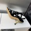 Dior Heel 7cm D-Fame Heeled Sandals in Suede Black 2024