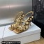 Dior Heel 7cm D-Fame Heeled Sandals in Lambskin Bronze 2024