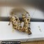 Dior Heel 7cm D-Fame Heeled Sandals in Lambskin Bronze 2024