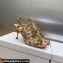 Dior Heel 7cm D-Fame Heeled Sandals in Lambskin Bronze 2024