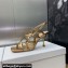 Dior Heel 7cm D-Fame Heeled Sandals in Lambskin Bronze 2024