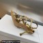 Dior Heel 7cm D-Fame Heeled Sandals in Lambskin Bronze 2024