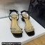 Dior Heel 3.5cm Sunset Heeled Sandals in Lambskin Black and Silver-Tone Strass 2024