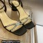Dior Heel 3.5cm Sunset Heeled Sandals in Lambskin Black and Silver-Tone Strass 2024