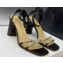 Dior Heel 8.5cm Sunset Heeled Sandals in Lambskin Black and Silver-Tone Strass 2024