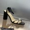 Dior Heel 8.5cm Sunset Heeled Sandals in Lambskin Black and Silver-Tone Strass 2024