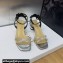 Dior Heel 3.5cm Sunset Heeled Sandals in Lambskin Silver/Black and Silver-Tone Strass 2024