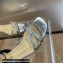Dior Heel 3.5cm Sunset Heeled Sandals in Lambskin Silver/Black and Silver-Tone Strass 2024