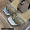 Dior Heel 8.5cm Sunset Heeled Sandals in Lambskin Silver/Black and Silver-Tone Strass 2024