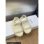Dior Dioract Sandals in White Shearling 2024