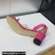 Dior Heel 3.5cm Sunset Heeled Sandals in Lambskin PInk and Silver-Tone Strass 2024
