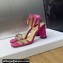 Dior Heel 8.5cm Sunset Heeled Sandals in Lambskin Pink and Silver-Tone Strass 2024
