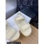Dior Dioract Sandals in White Shearling 2024
