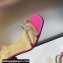 Dior Heel 8.5cm Sunset Heeled Sandals in Lambskin Pink and Silver-Tone Strass 2024