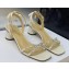 Dior Heel 3.5cm Sunset Heeled Sandals in Lambskin White and Silver-Tone Strass 2024