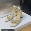 Dior Heel 8.5cm Sunset Heeled Sandals in Lambskin White and Silver-Tone Strass 2024