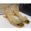 Dior Heel 3.5cm Sunset Heeled Sandals in Lambskin Bronze and Silver-Tone Strass 2024